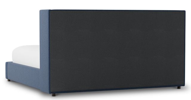 Captiva Revenue Dark Blue 48" Upholstered Shelter Bed