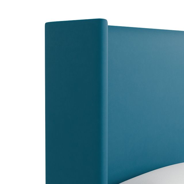 Captiva Joya Teal 60" Upholstered Shelter Bed