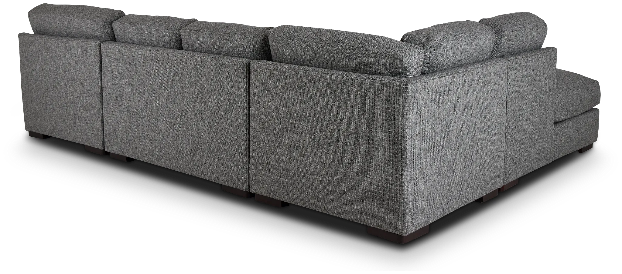 Veronica Dark Gray Down Small Left Bumper Sectional