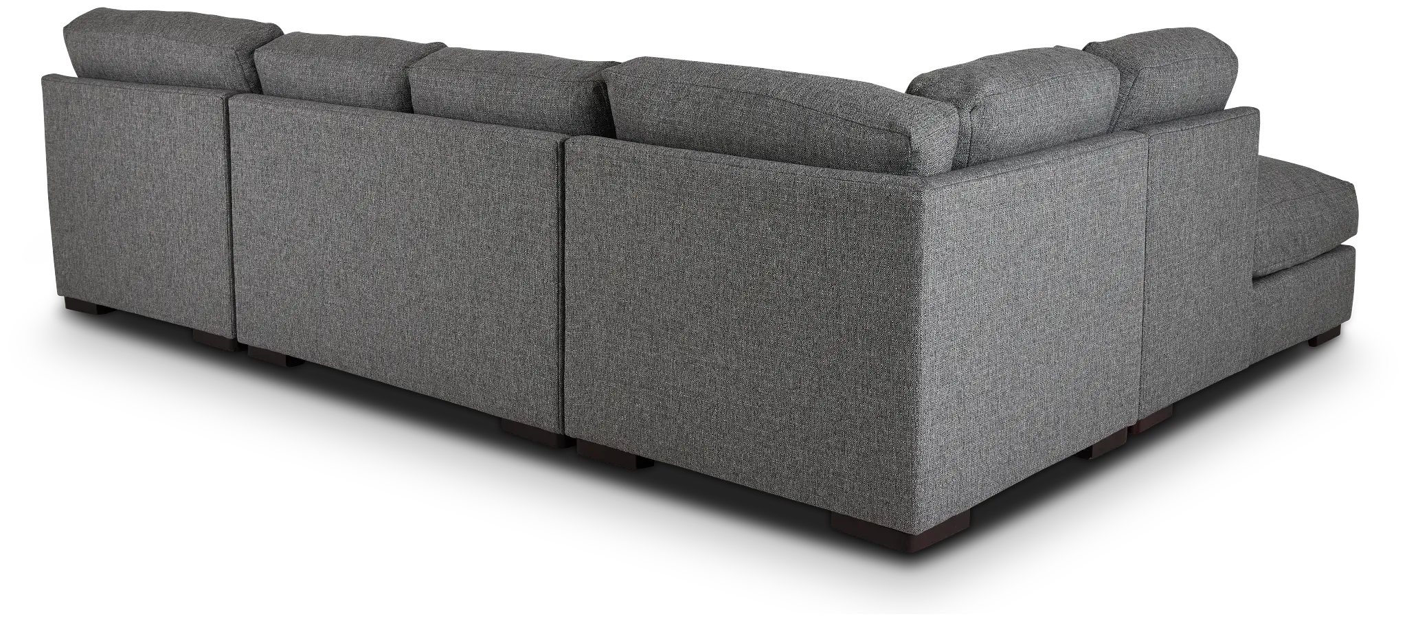 Veronica Dark Gray Down Small Left Bumper Sectional Veronica Dark Gray Down Small Left Bumper Sectional