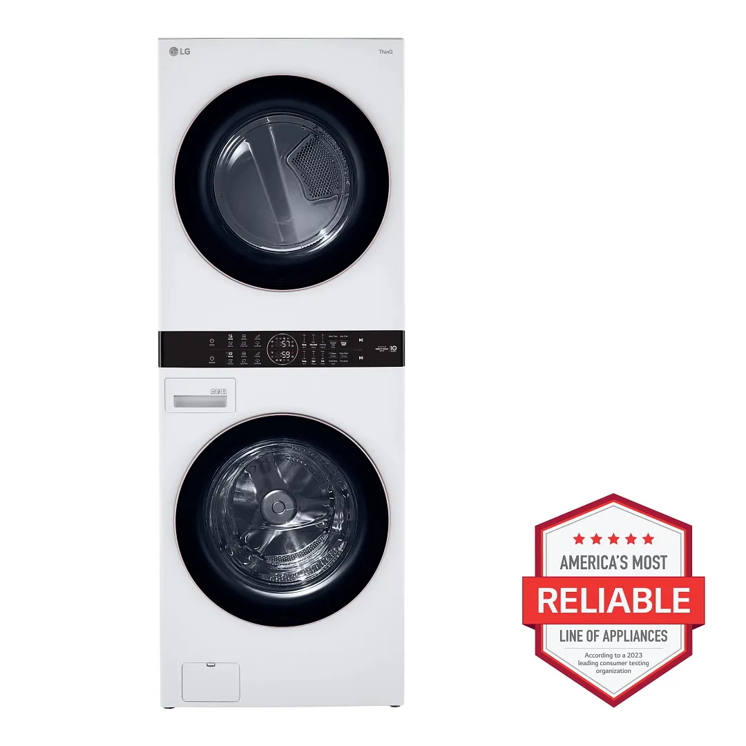 Lg 100 Series White Electric Laundry Center