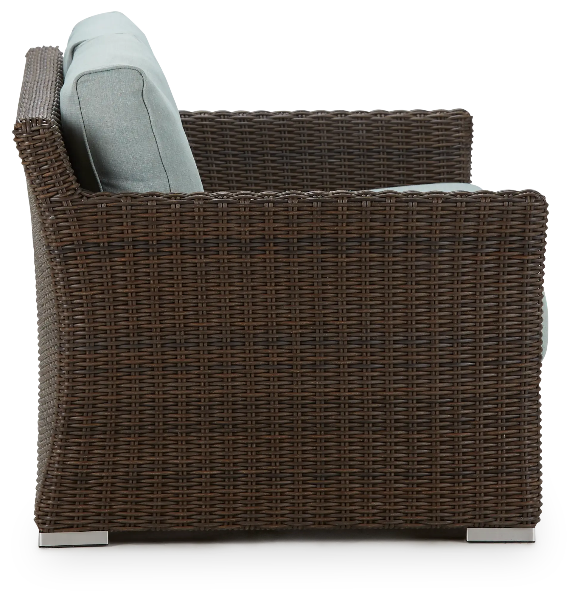 Southport Teal Woven Loveseat Southport Teal Woven Loveseat
