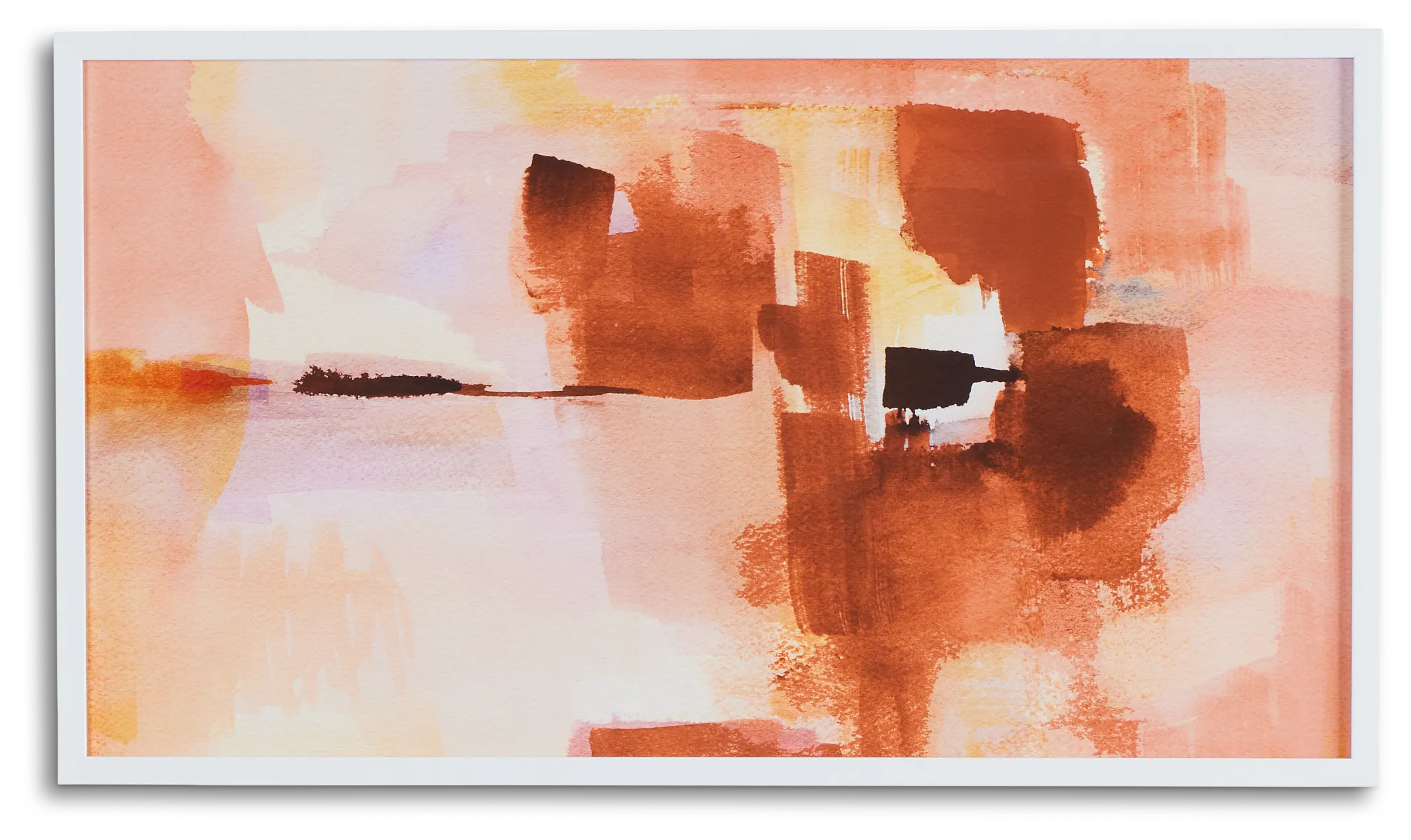 Brodie Orange Framed Wall Art