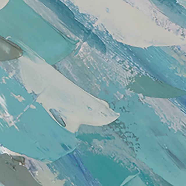 Rainfa Light Blue Canvas Wall Art