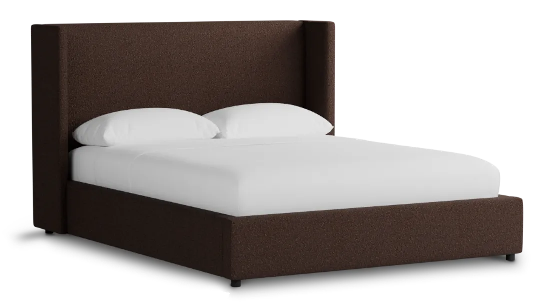 Captiva Elite Dark Brown 48" Upholstered Shelter Bed