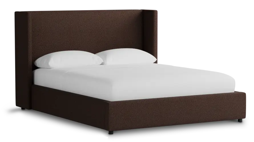 Captiva Elite Dark Brown 48" Upholstered Shelter Bed Captiva Elite Dark Brown 48" Upholstered Shelter Bed