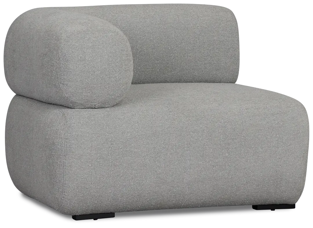 Celeste Light Gray Fabric Left Chair Celeste Light Gray Fabric Left Chair