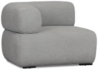 Celeste Light Gray Fabric Left Chair