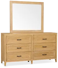 Nantucket Light Tone Dresser & Mirror