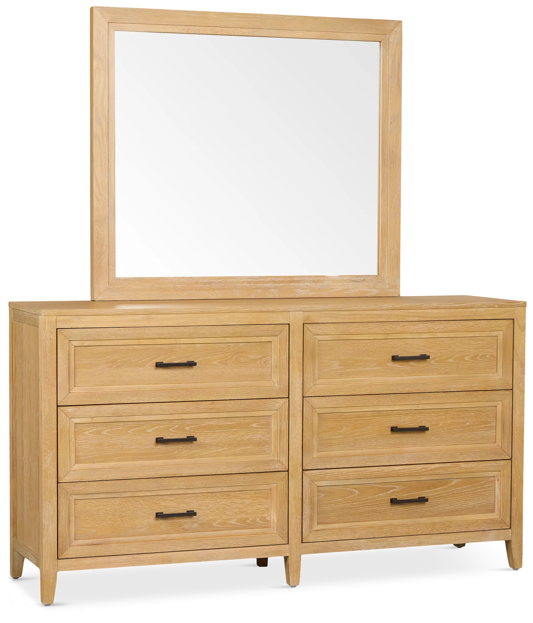 Nantucket Light Tone Dresser & Mirror Nantucket Light Tone Dresser & Mirror