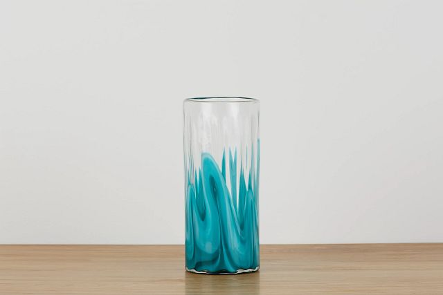 Lia Teal Medium Vase