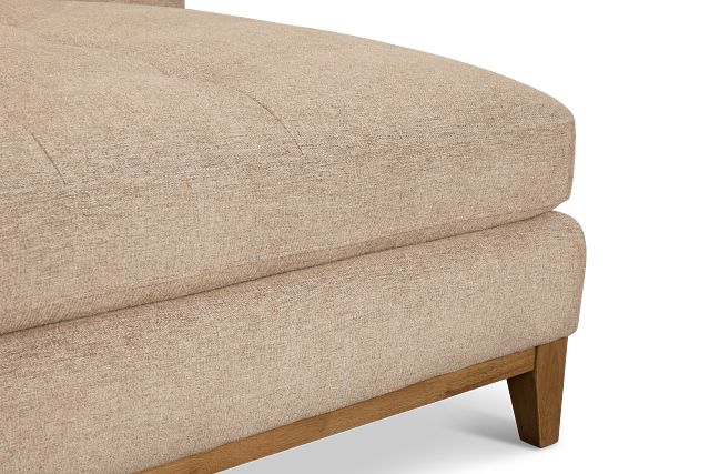 Maisie Light Brown Fabric Medium Right Chaise Sectional