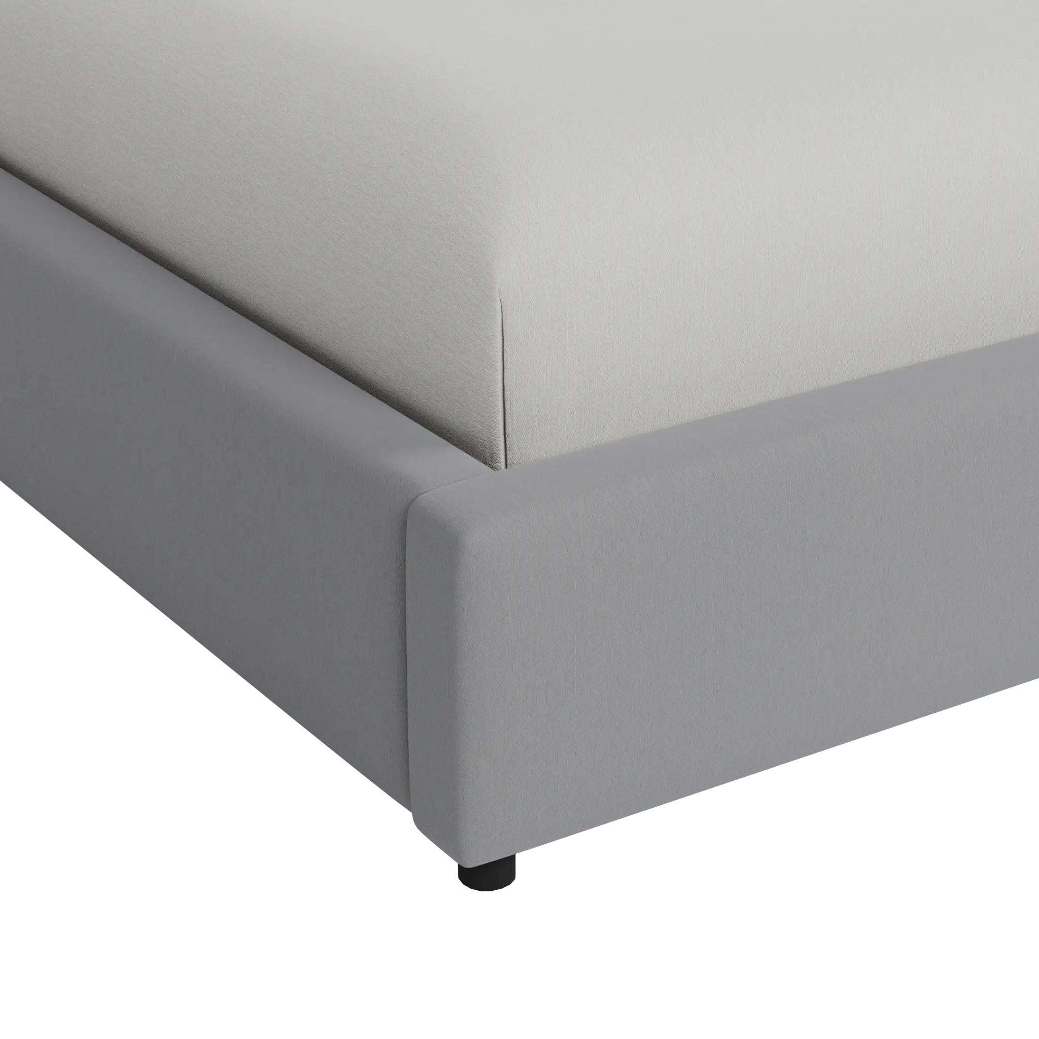 Grayton Delray Light Gray 54" Upholstered Platform Bed Grayton Delray Light Gray 54" Upholstered Platform Bed