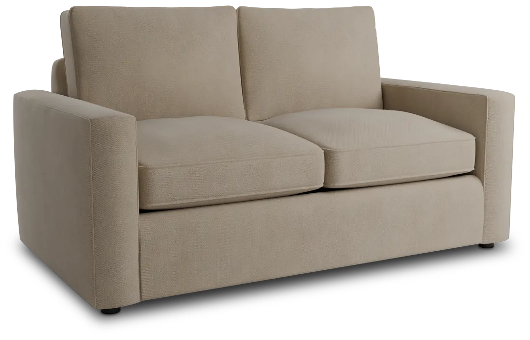 Siesta Peyton Beige Fabric Loveseat