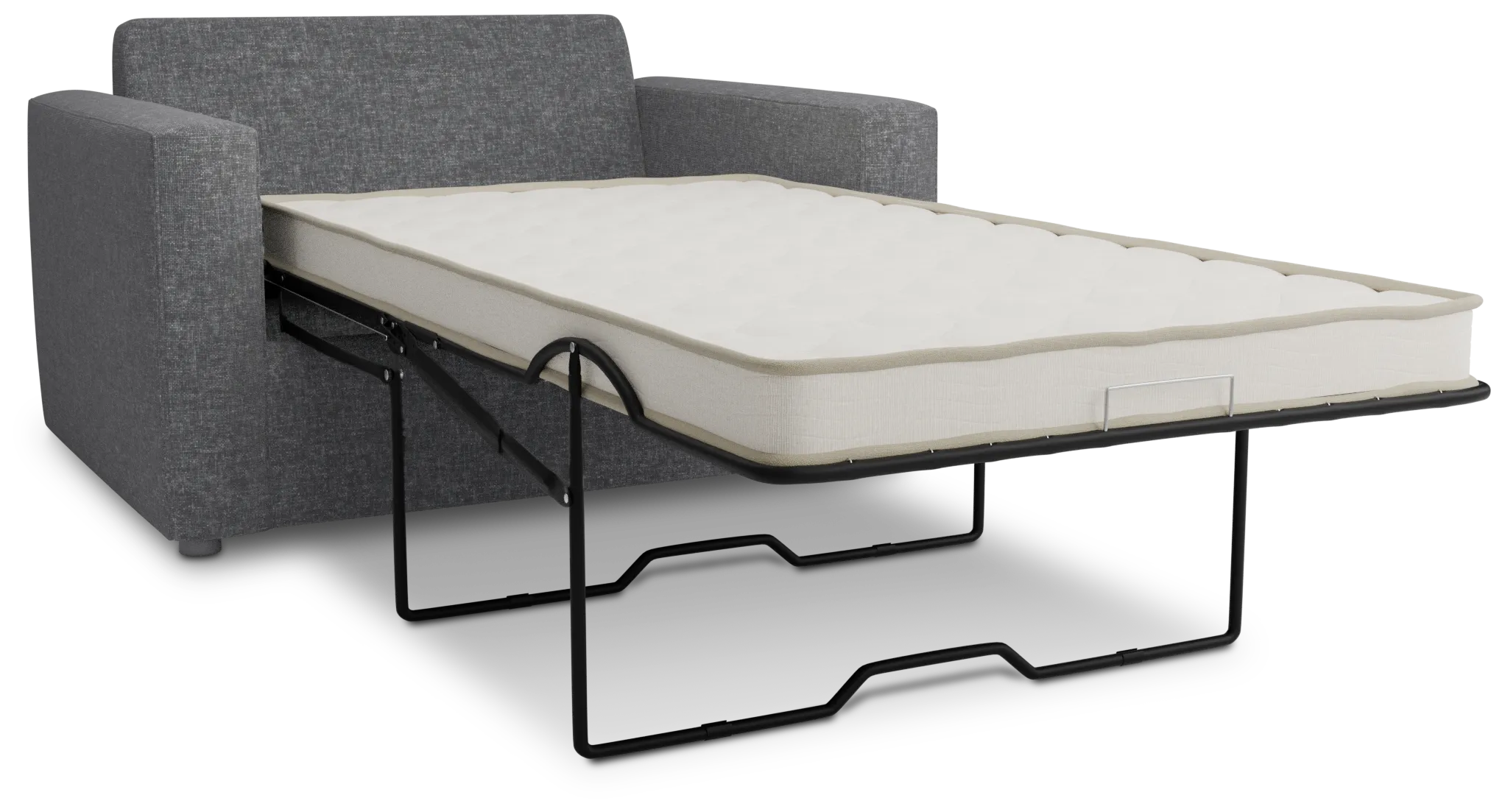 Siesta Delray Dark Gray Fabric Innerspring Sleeper