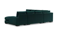 Edgewater Joya Teal Large Right Chaise Sectional