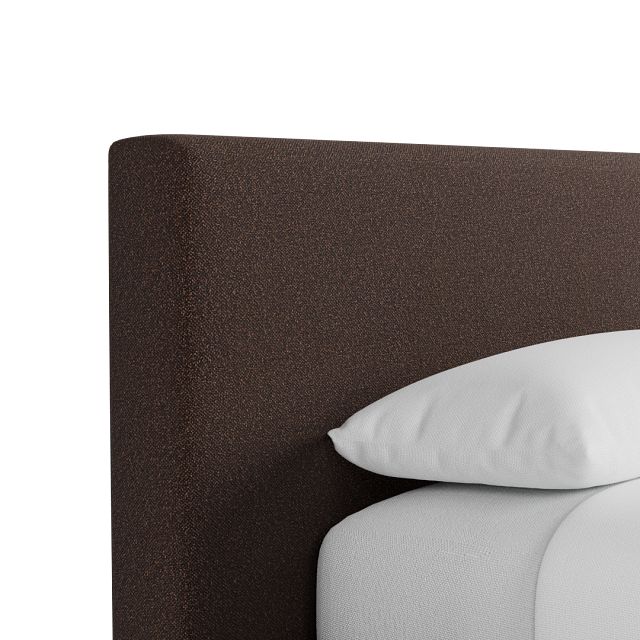 Grayton Elite Dark Brown 44" Upholstered Platform Bed
