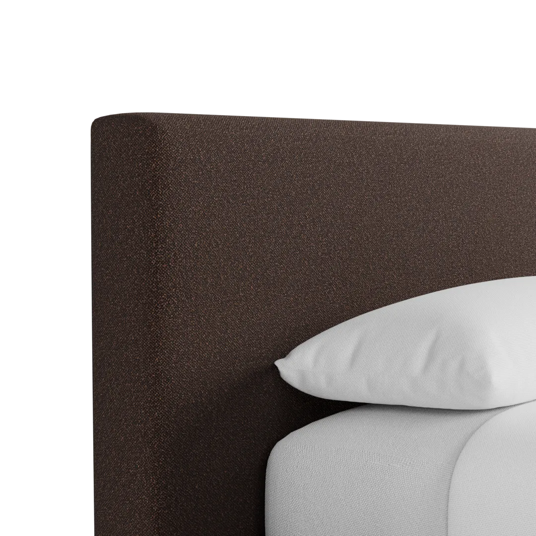 Grayton Elite Dark Brown 44" Upholstered Platform Bed