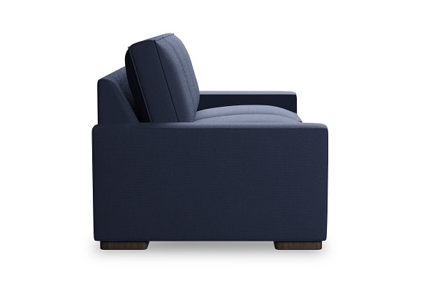 Edgewater Peyton Dark Blue 84" Sofa W/ 3 Cushions
