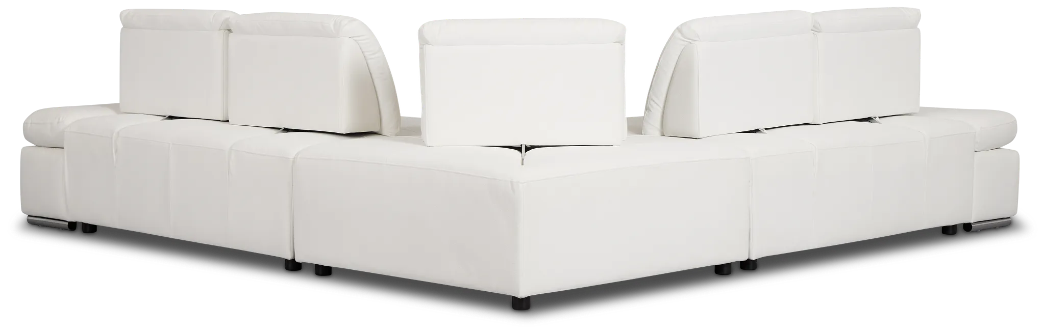 Eden White Micro Small Two-arm Sectional
