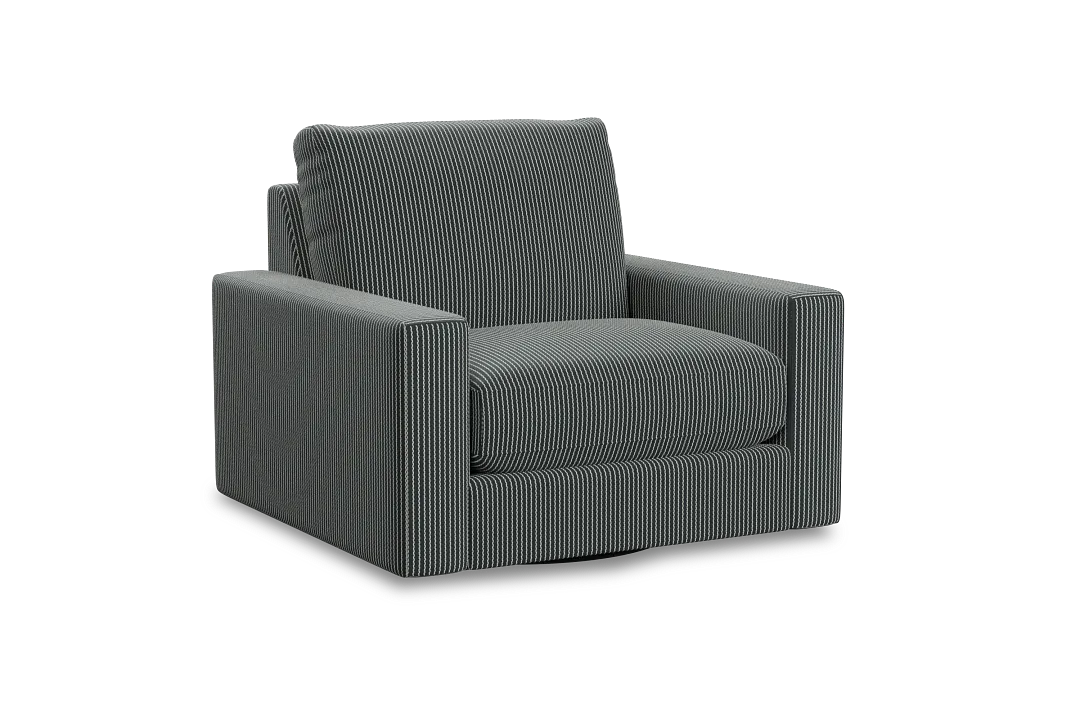 Edgewater Lucy Navy Swivel Chair