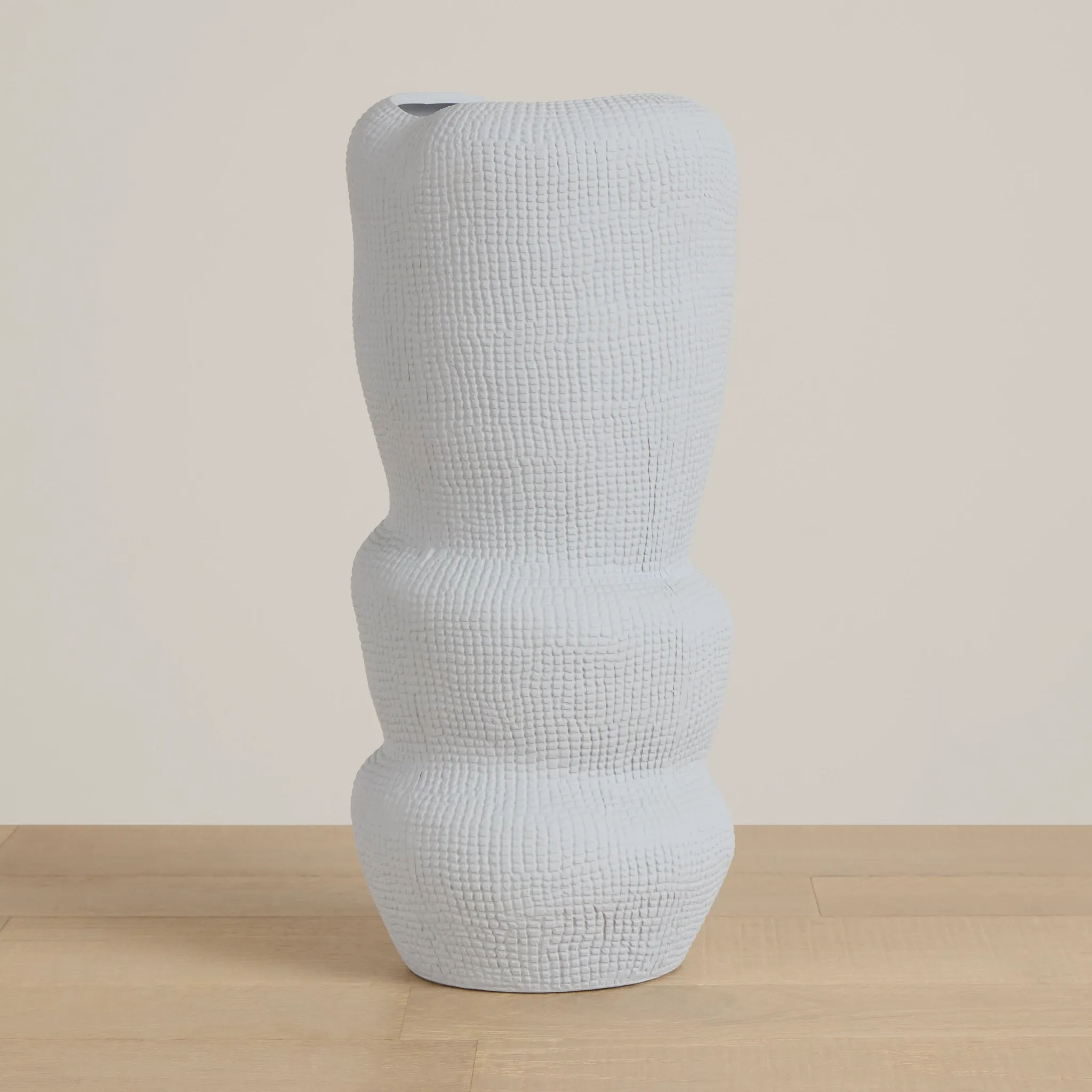 Waffi White Large Vase