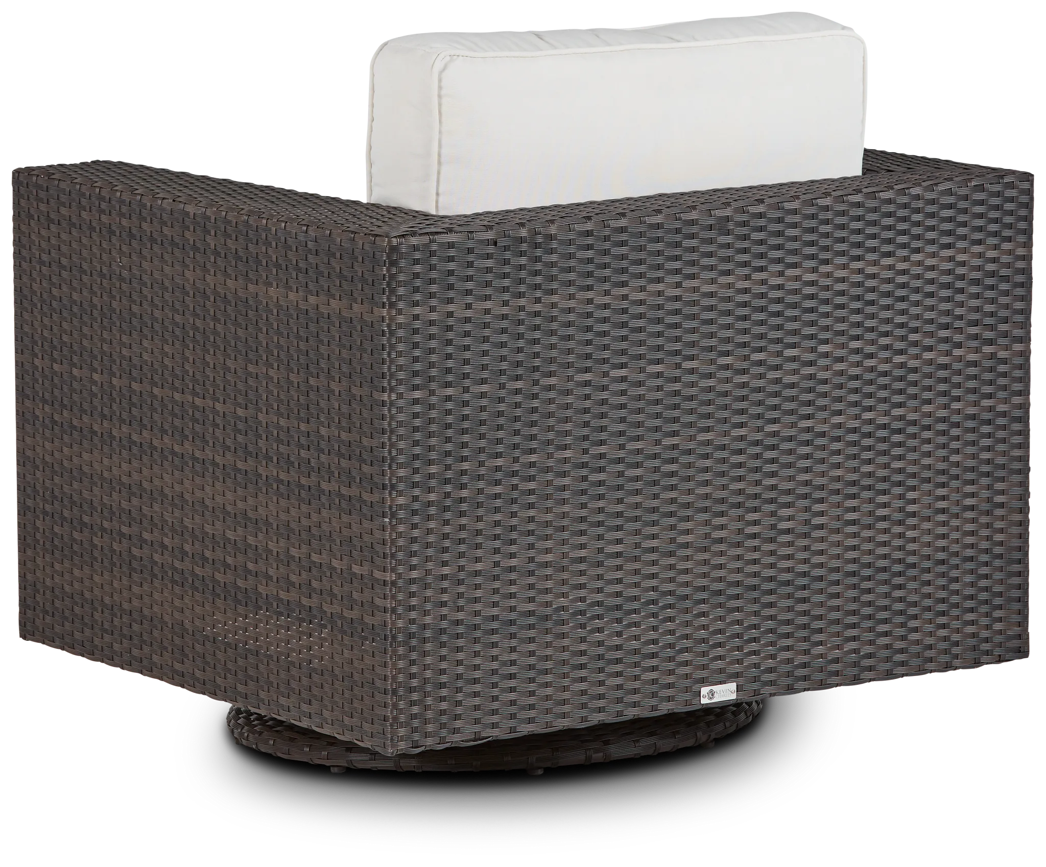 Fina White Swivel Chair