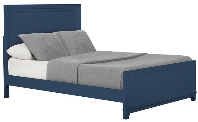 Ryder Dark Blue Panel Bed