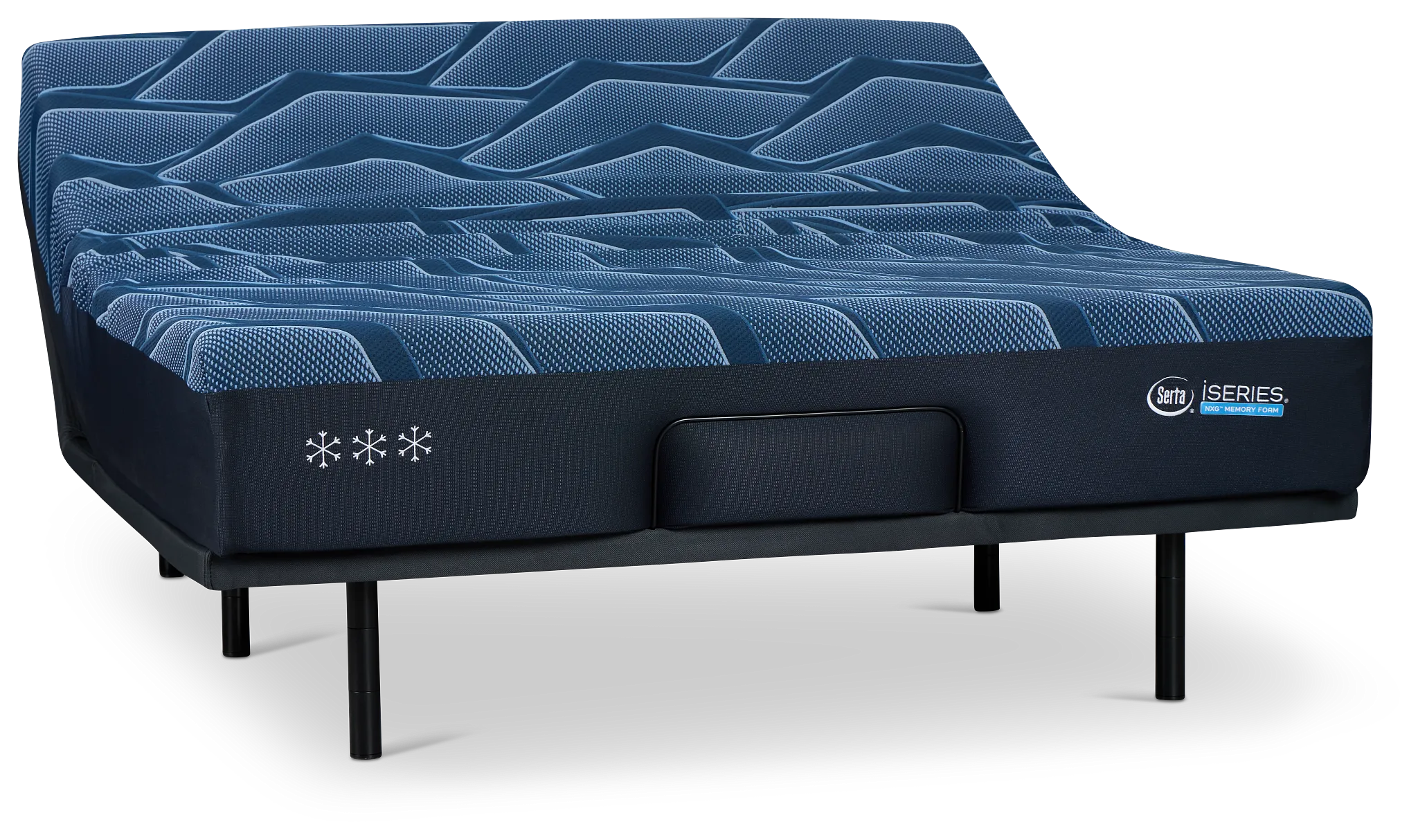 Iseries Nxg3500 13.5" Medium Baselogic Gold Adjustable Base Mattress Set