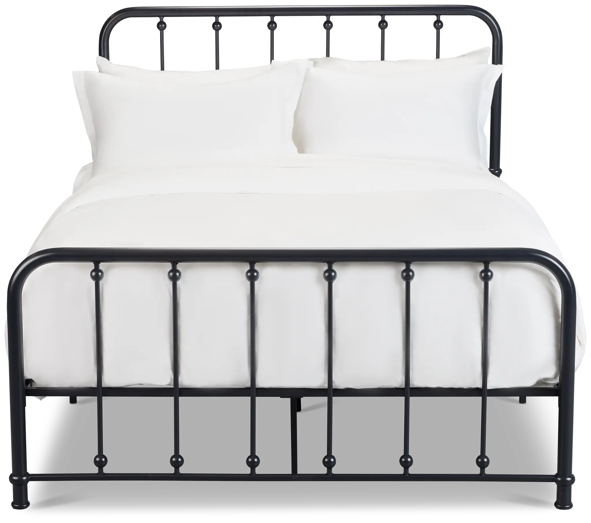 Rory Black Metal Panel Bed Rory Black Metal Panel Bed