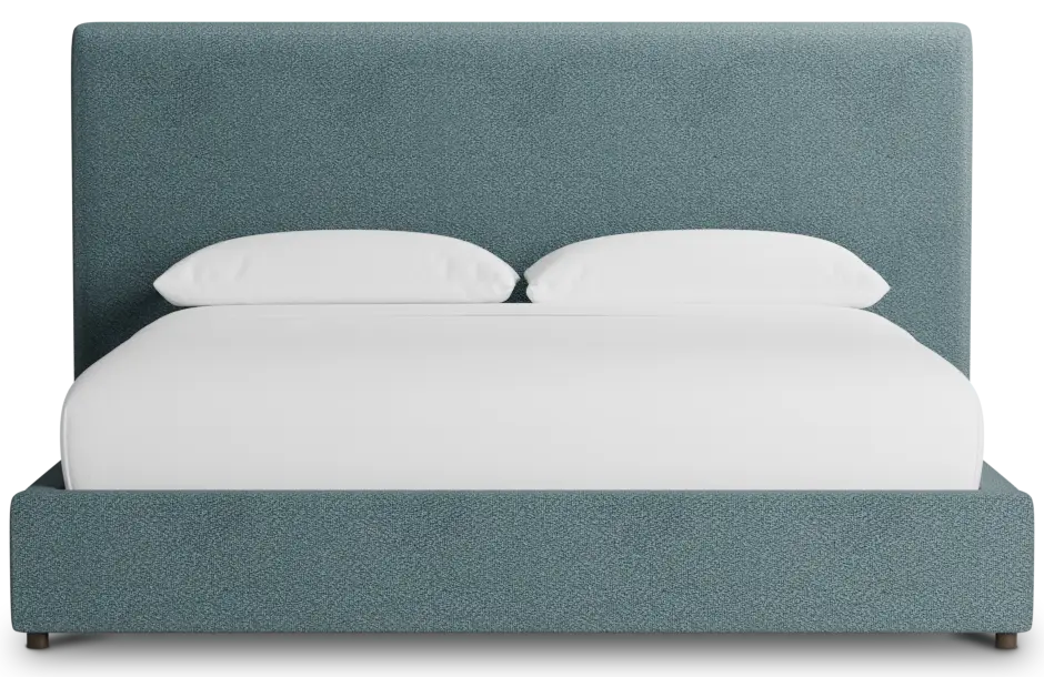 Grayton Sutton Blue 54" Upholstered Platform Bed Grayton Sutton Blue 54" Upholstered Platform Bed