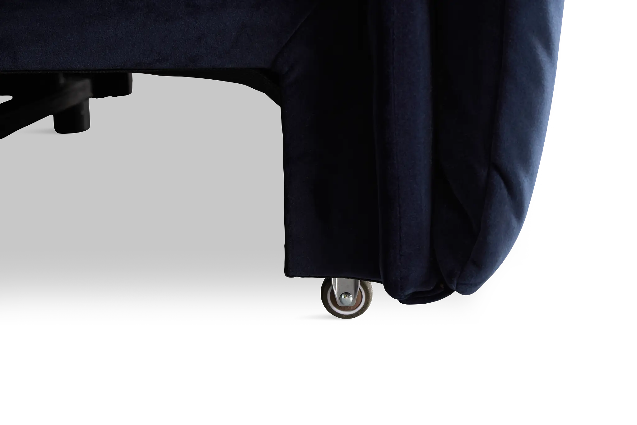 Gemma Navy Velvet Large Dual Power Right Chaise Sectional Gemma Navy Velvet Large Dual Power Right Chaise Sectional