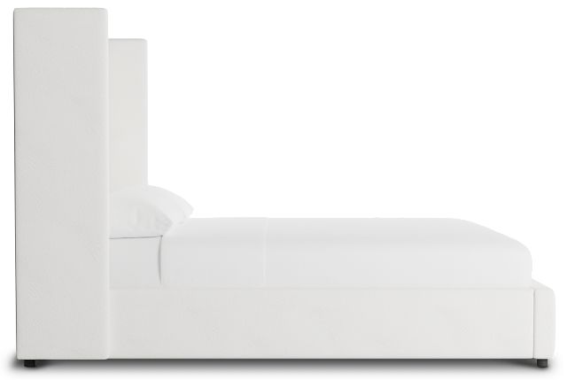 Captiva Sutton White 60" Upholstered Shelter Bed