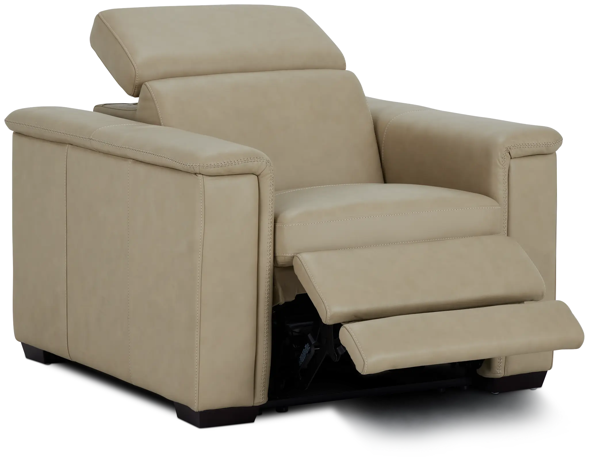 Ainsley Beige Leather Power Recliner Ainsley Beige Leather Power Recliner