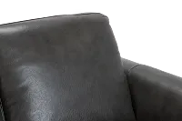 Lincoln Dark Gray Lthr/vinyl Loveseat