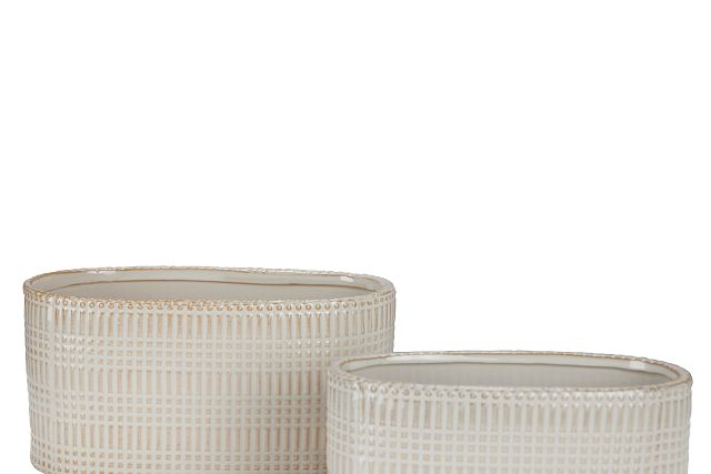 Robin Beige Set Of 2 Planter