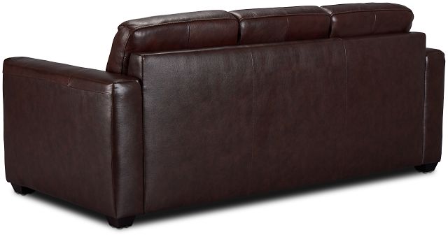 Lane Medium Brown Lthr Vinyl Sofa