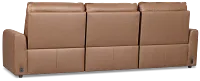 Edison Dark Brown Lthr/vinyl 3-piece Modular Power Sofa