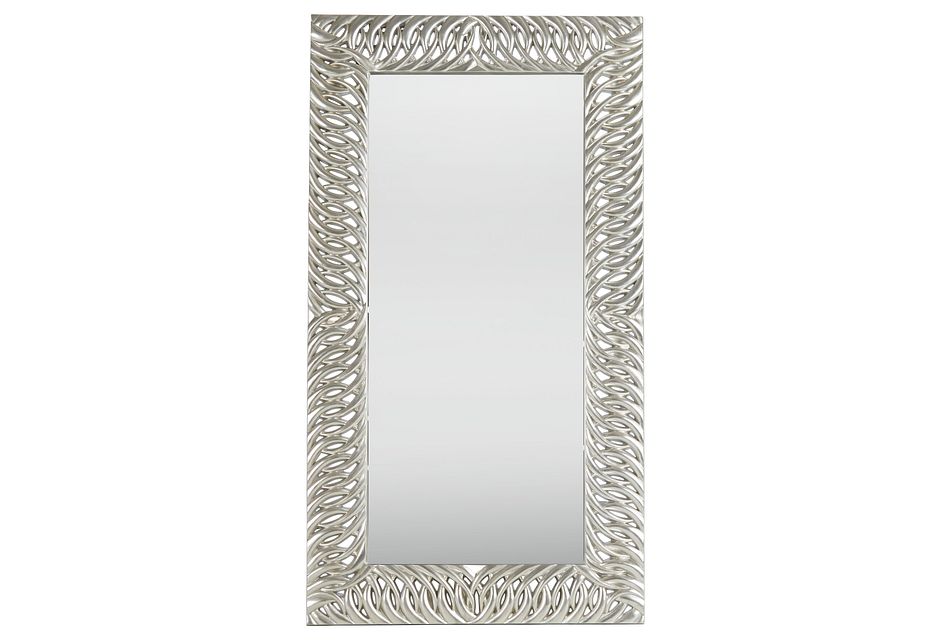 Bayou Silver Floor Mirror