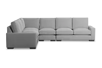 Edgewater Delray Light Gray Medium Two-arm Sectional