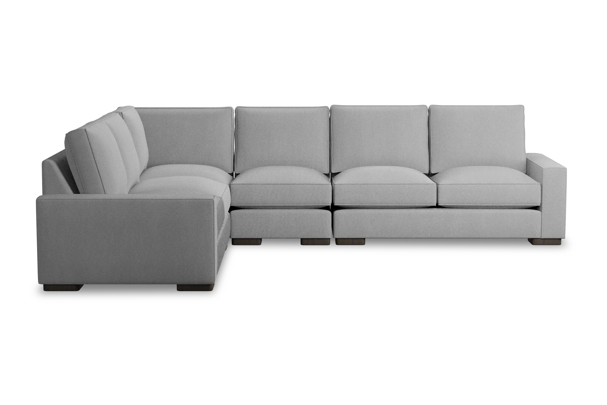 Edgewater Delray Light Gray Medium Two-arm Sectional