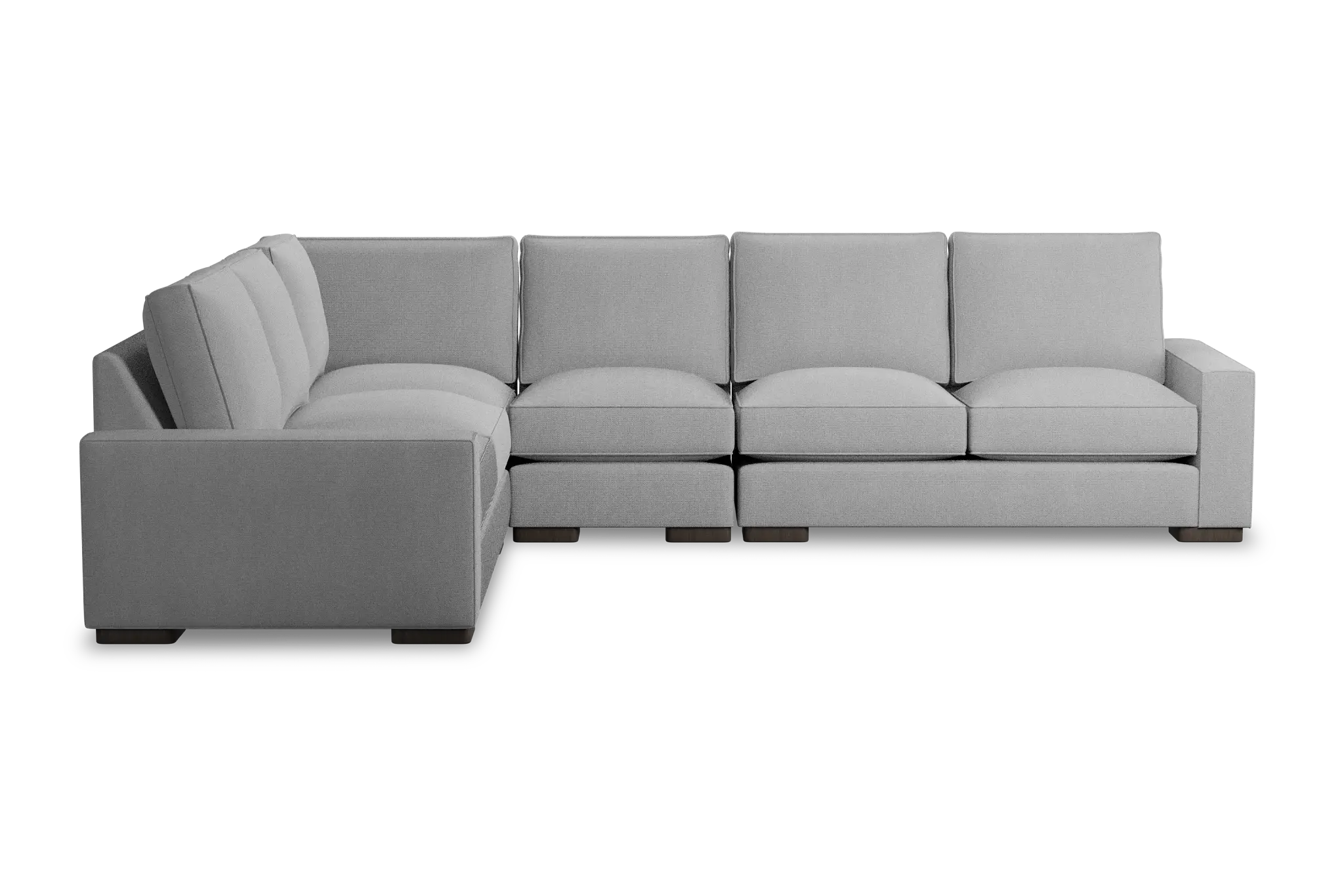 Edgewater Delray Light Gray Medium Two-arm Sectional Edgewater Delray Light Gray Medium Two-arm Sectional