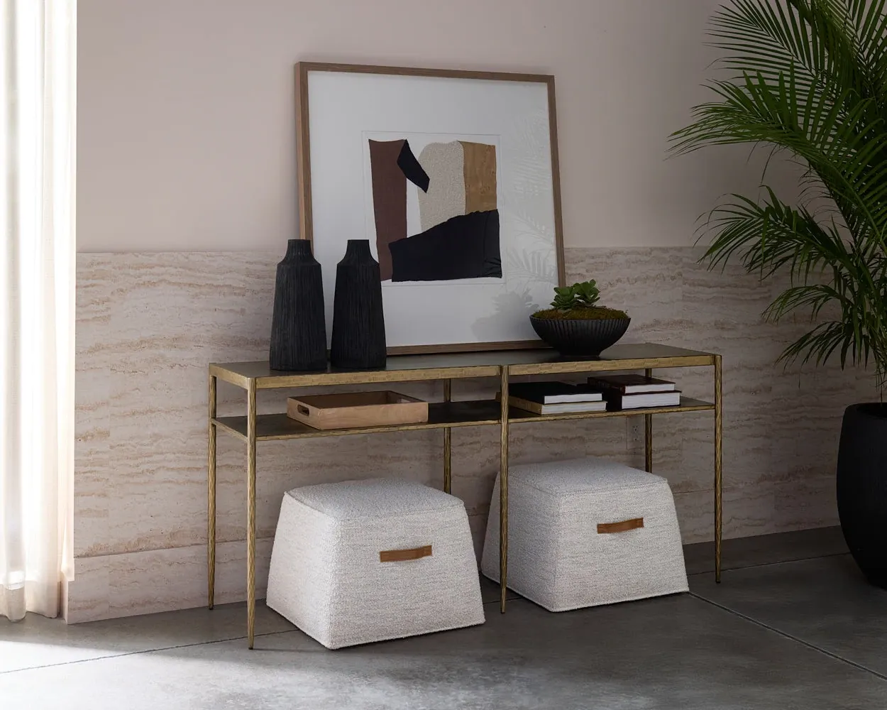 Nicola Brown Console Table