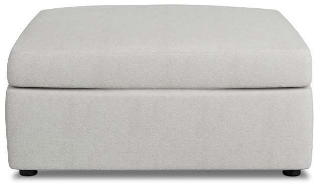 Destin Sutton Gray Fabric Cocktail Ottoman