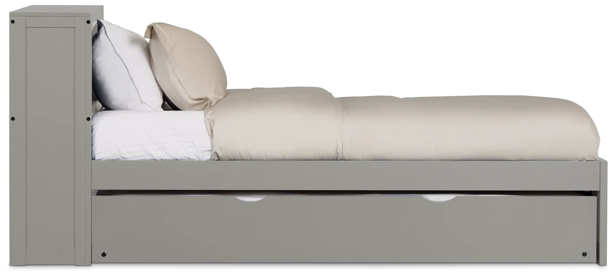 Charleston Gray Bookcase Trundle Bed Charleston Gray Bookcase Trundle Bed