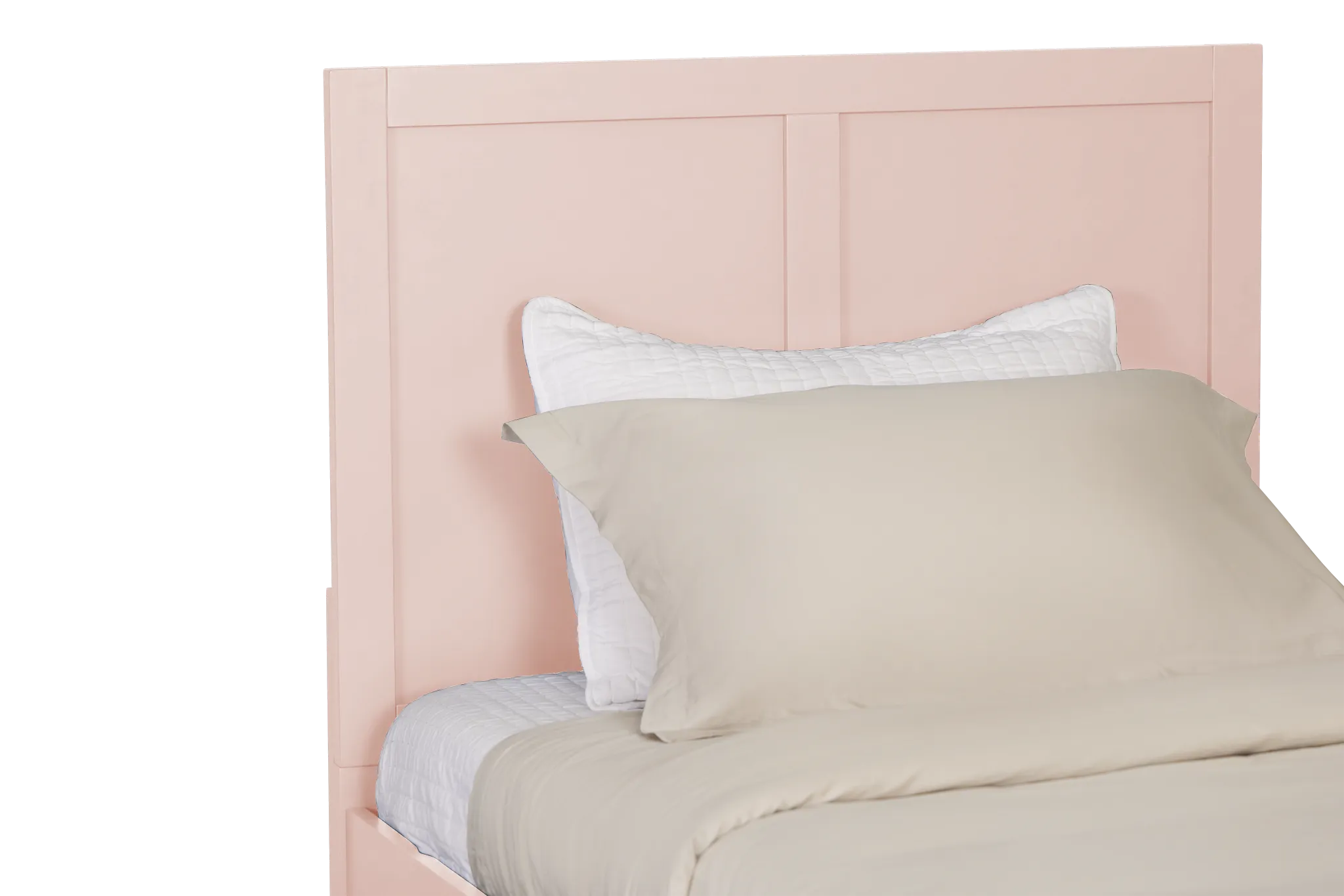 Charleston Pink Panel Bed