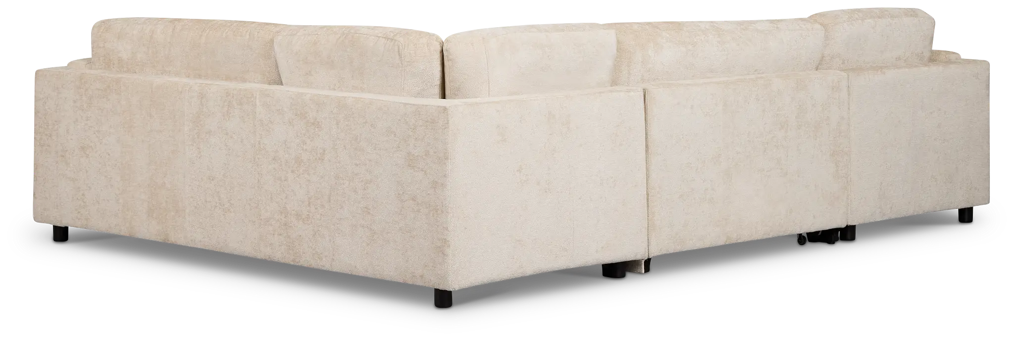 Farren Beige Fabric Medium Left Chaise Sleeper Sectional Farren Beige Fabric Medium Left Chaise Sleeper Sectional