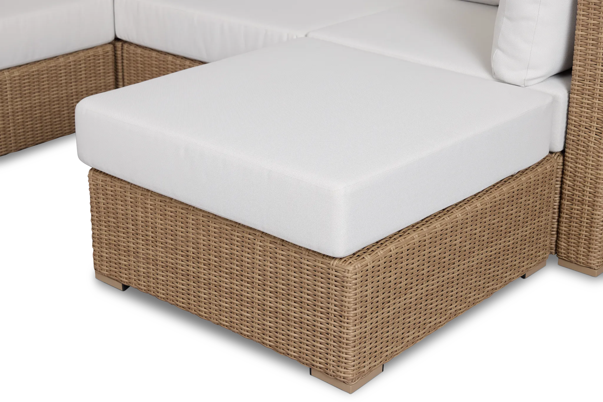 Montecito Light Tone 6-piece Modular Sectional With Light Beige Cushion