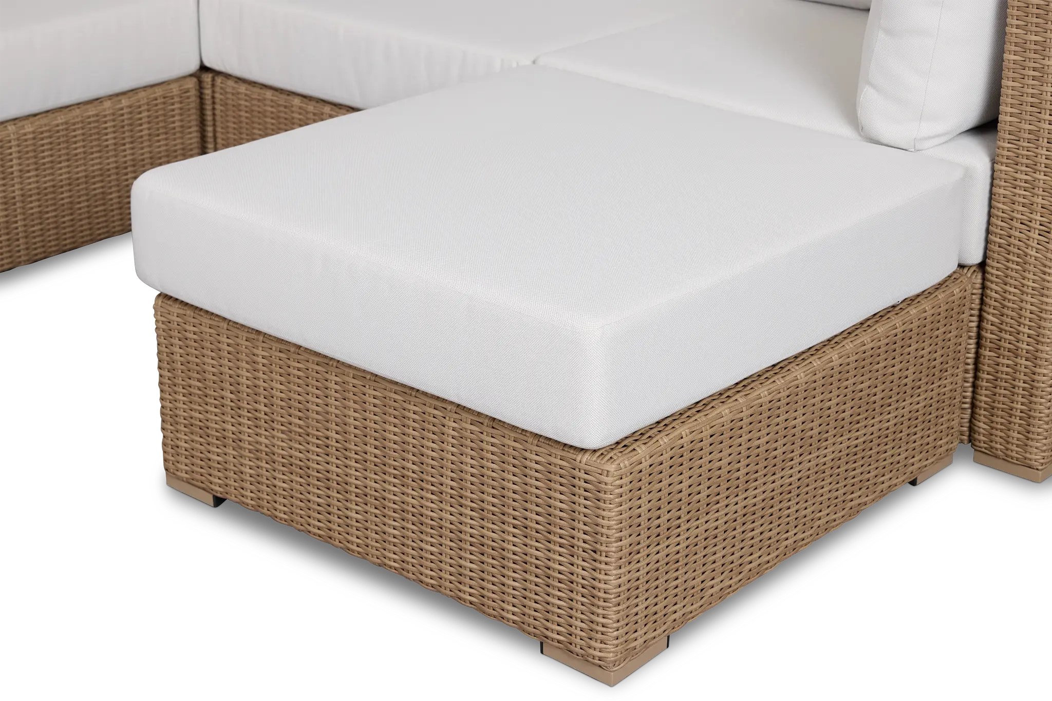 Montecito Light Tone 6-piece Modular Sectional With Light Beige Cushion Montecito Light Tone 6-piece Modular Sectional With Light Beige Cushion