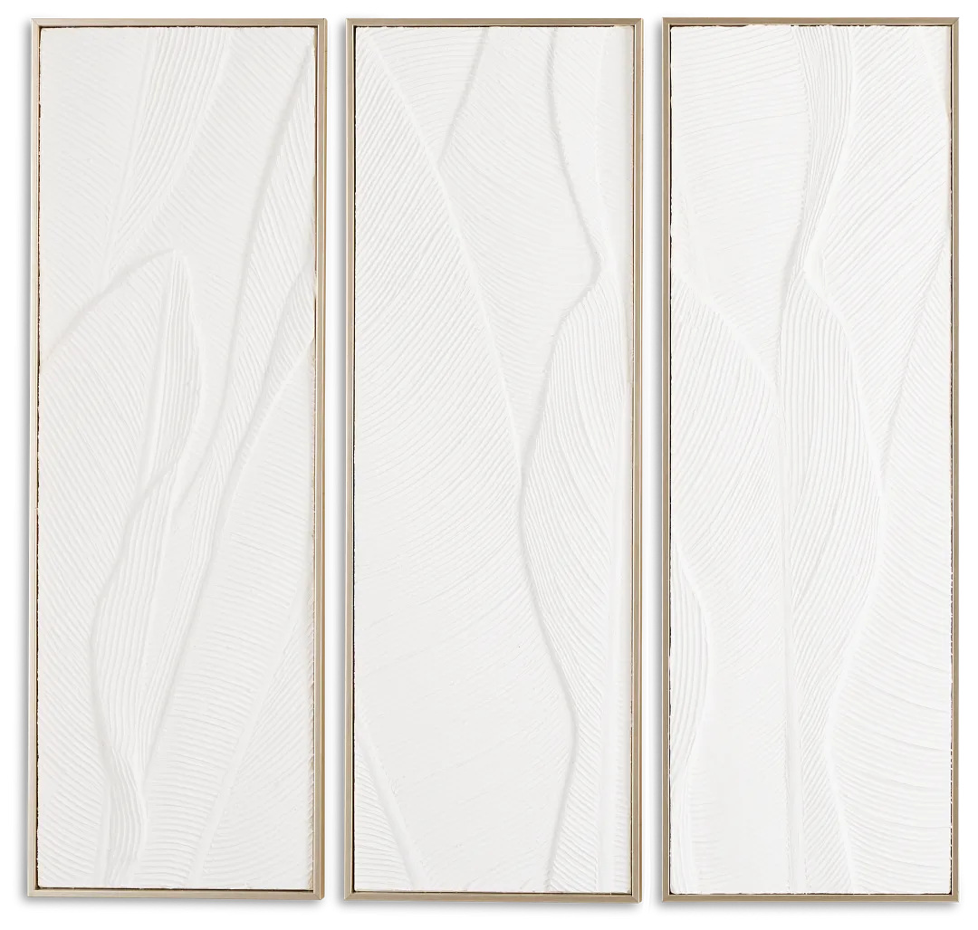 Bradenton White Set Of 3 Framed Wall Art